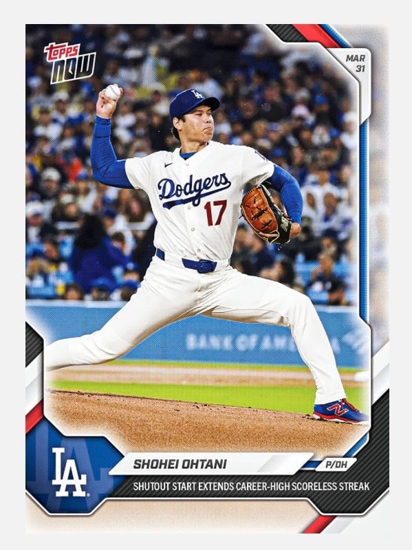 11K Limited PR Shohei Ohtani 2026 MLB Topps NOW 37 Scoreless Innings MLB Dodgers — 01_front