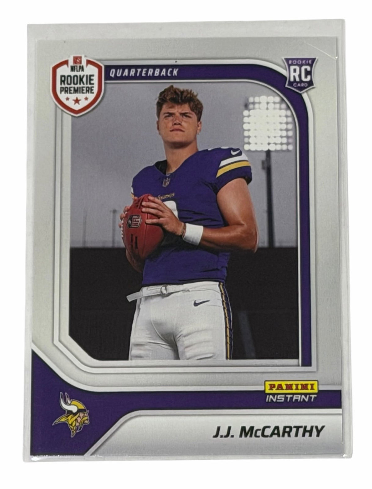 J.J. McCarthy Panini J.J. McCarthy RC 2024 Panini Instant RPS First Look RPSFL-8 NFL Vikings