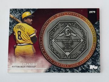 Willie Stargell 2017 Topps Update MVPR-WS MLB Pirates NL MVP Award Insert — 01_front