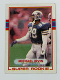 Michael Irvin Topps Michael Irvin RC 1989 Topps 383 Super Rookie NFL Dallas Cowboys HOF