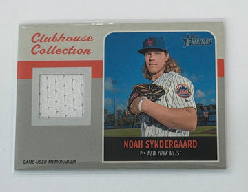 Noah Syndergaard 2019 Topps Heritage Clubhouse Relic CCR-NS MLB Mets — 01_front
