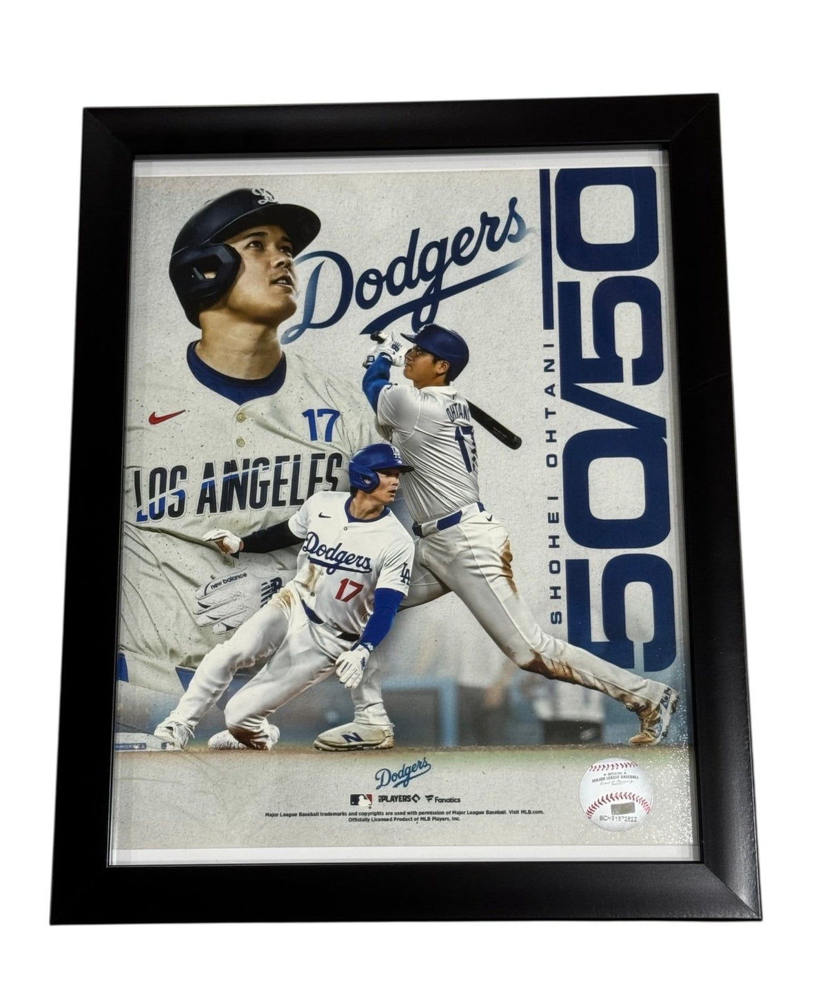 Shohei Ohtani Los Angeles Dodgers 50/50 Framed Wall Art MLB Fanatics — 01_front