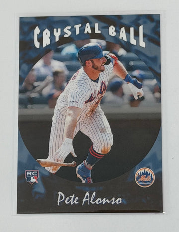 Pete Alonso Topps Pete Alonso RC 2019 Topps TBT Crystal Ball 185 MLB Mets/Orioles Rookie Insert