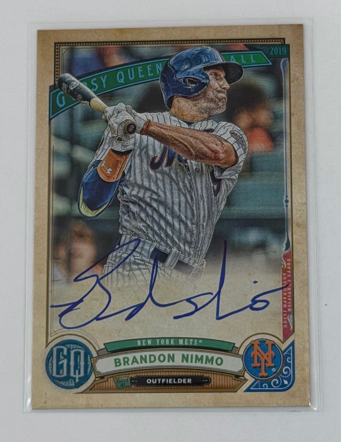 Brandon Nimmo Topps Brandon Nimmo Auto 2019 Topps Gypsy Queen MLB NY Mets Autograph GQA-BN