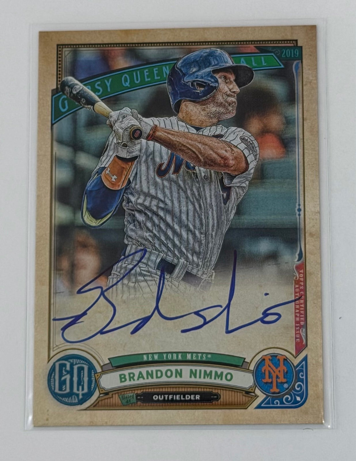 Brandon Nimmo Topps Brandon Nimmo Auto 2019 Topps Gypsy Queen MLB NY Mets Autograph GQA-BN