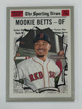 Mookie Betts Topps Mookie Betts 2019 Topps Heritage 358 MLB Red Sox Sporting News Insert