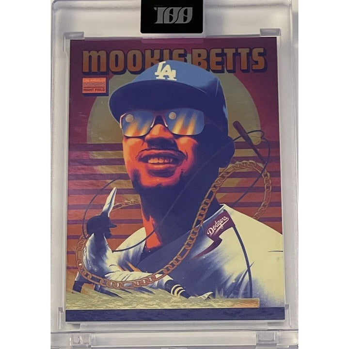 Project Topps Topps Project 100 - Mookie Betts 70 by Arno Kiss - Foil 100/100 MLB LA Dodgers