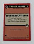 Xander Bogaerts 2021 Topps 1986 All Star Relic 86ASR-XB MLB Boston Red Sox — 02_back