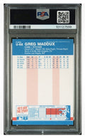 Greg Maddux Fleer Update 1987 Fleer Update Greg Maddux RC AUTO PSA DNA 8 AUTO 10 MLB Cubs U68