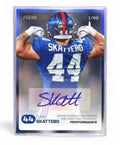 2025 Pulse Cam Skattebo ROOKIE AUTO of 50 Performance Green Parallel Card — 02_back