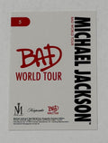 Michael Jackson Dirty Diana Live Vocal Pose BAD World Tour Card #5 FOTL Rare — 02_back