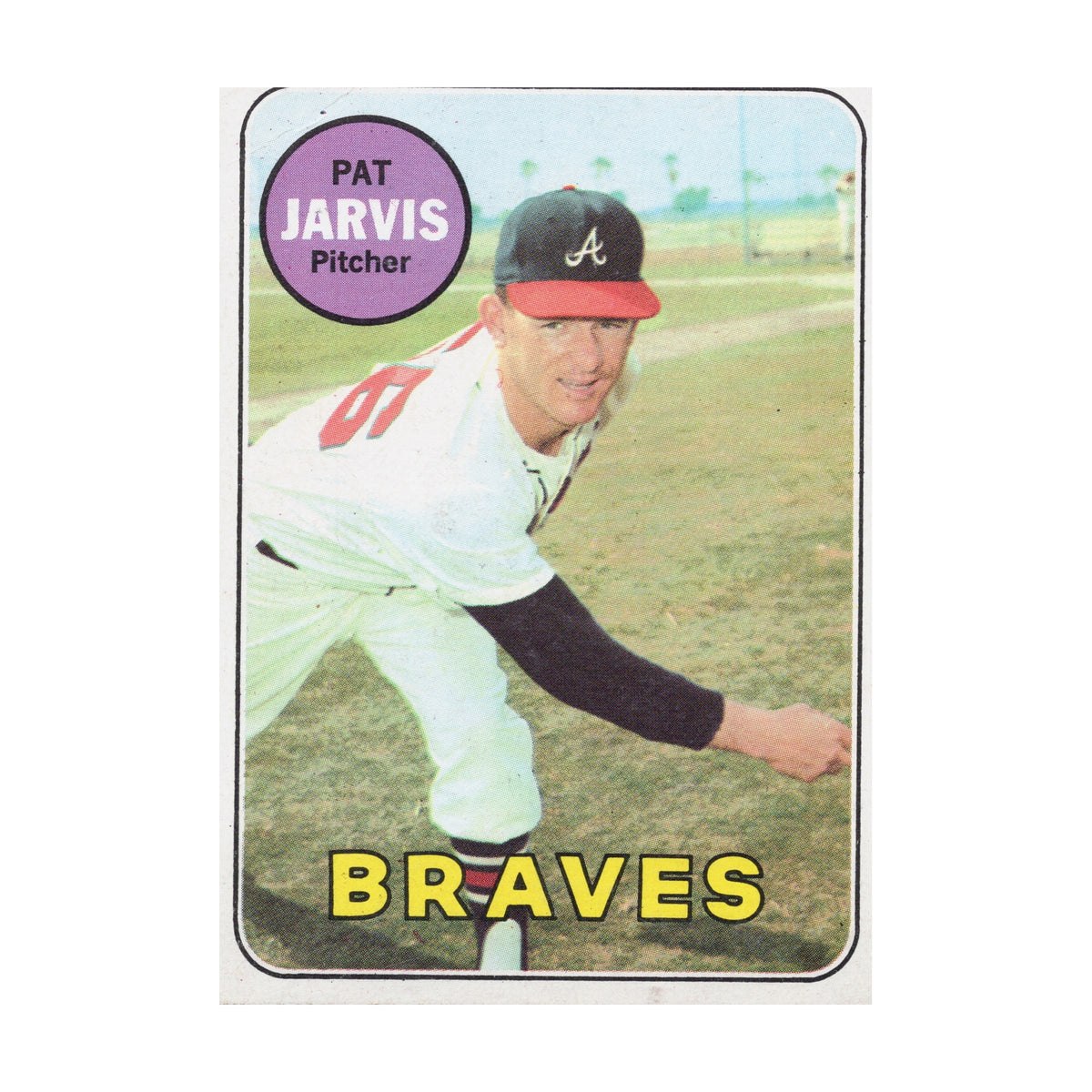 Pat Jarvis 1969 Topps #282 Atlanta Braves Pitcher Vintage Baseball Card