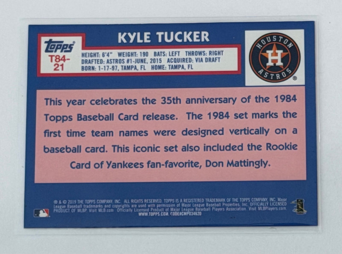 Kyle Tucker Topps Kyle Tucker RC 2019 Topps 1984 Refractor T84-21 MLB Astros Rookie Card