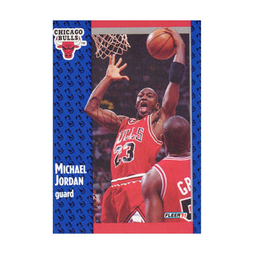 Michael Jordan 1991 Fleer #29 NBA Chicago Bulls Vintage VG Raw Basketball Card