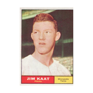 Jim Kaat 1961 Topps #63 MLB Minnesota Twins Vintage VG Raw Baseball Card