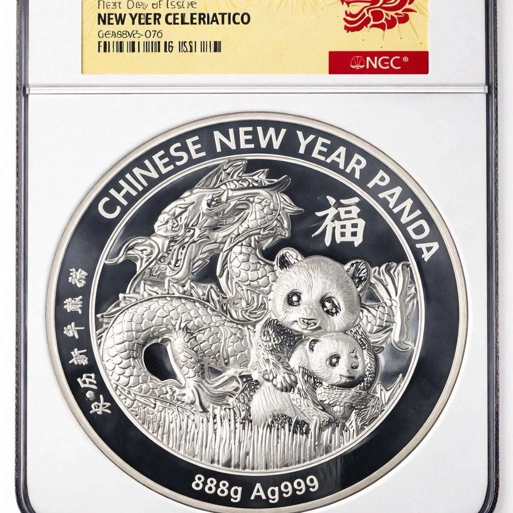 2023 40TH Anniversary 3 COIN Set China Panda Series Pure Silver - Signed By Fang — 04_cert