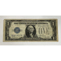 1928-A $1 Silver Certificate vintage circulated U.S. currency note with Funny Back design and George Washington portrait
