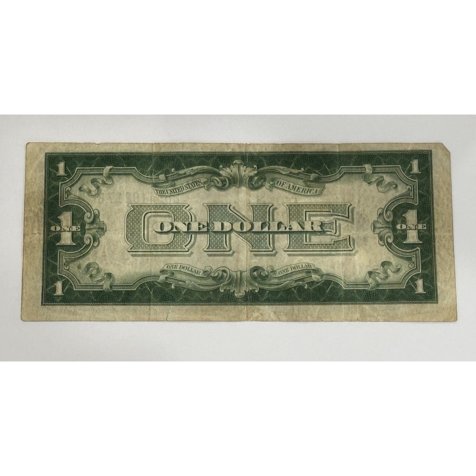 1928-A $1 Silver Certificate vintage U.S. currency note with Funny Back design and George Washington portrait