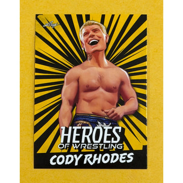 2023 Leaf Heroes of Wrestling Cody Rhodes B-3 WWE American Nightmare Card