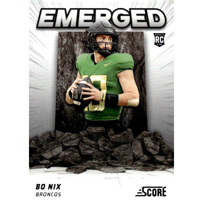2024 NFL Score Football #EM-BNX Bo Nix Emerged Denver Broncos Near Mint - Better