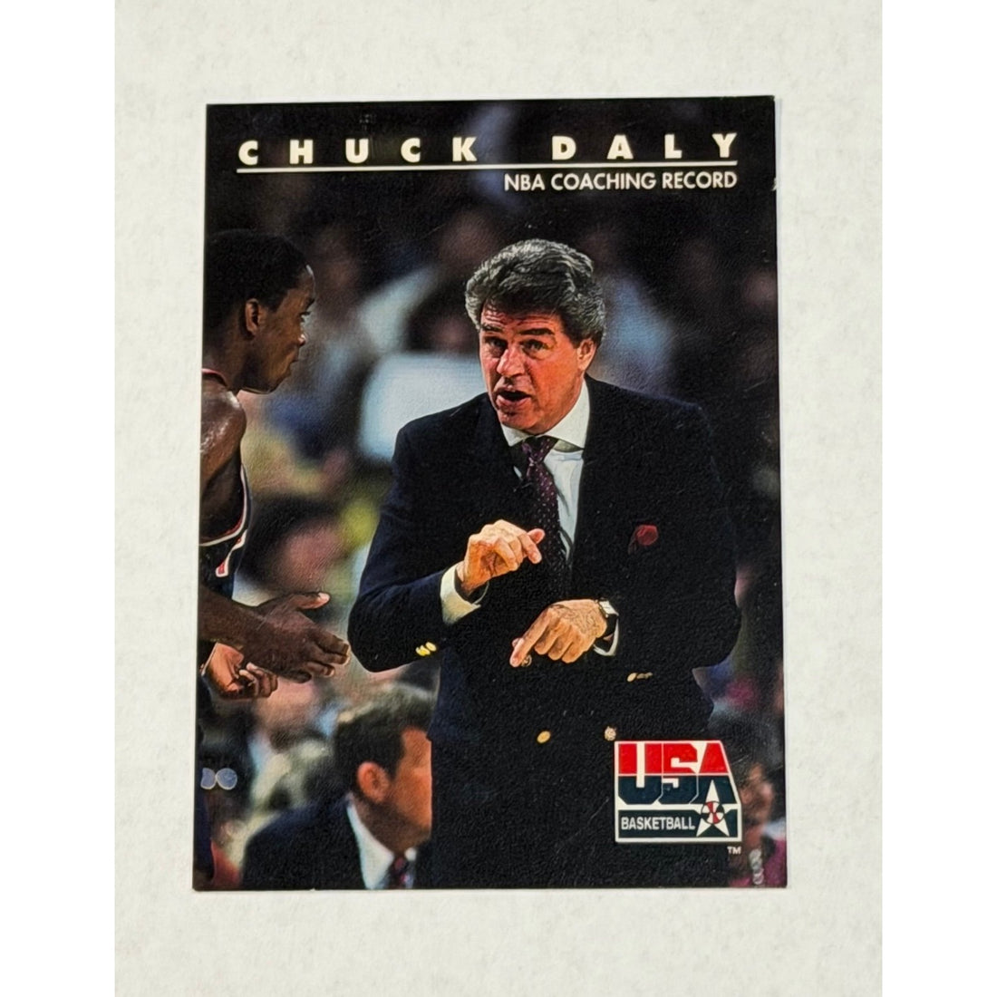 1992 SkyBox USA Basketball 94 featuring 1992 SkyBox USA Basketball 94 featuring Hall of Fame Pistons Coach Chuck Daly