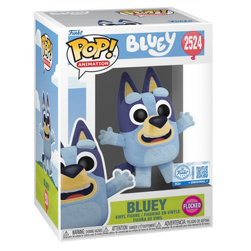 Bluey Flocked Funko Pop Animation #2524 Special Edition 4” Vinyl Figure