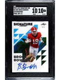 Brock Bowers Leaf 1/1 Brock Bowers RC Auto - 2023 Leaf Signature Series Street Art - UGA - SGC 10