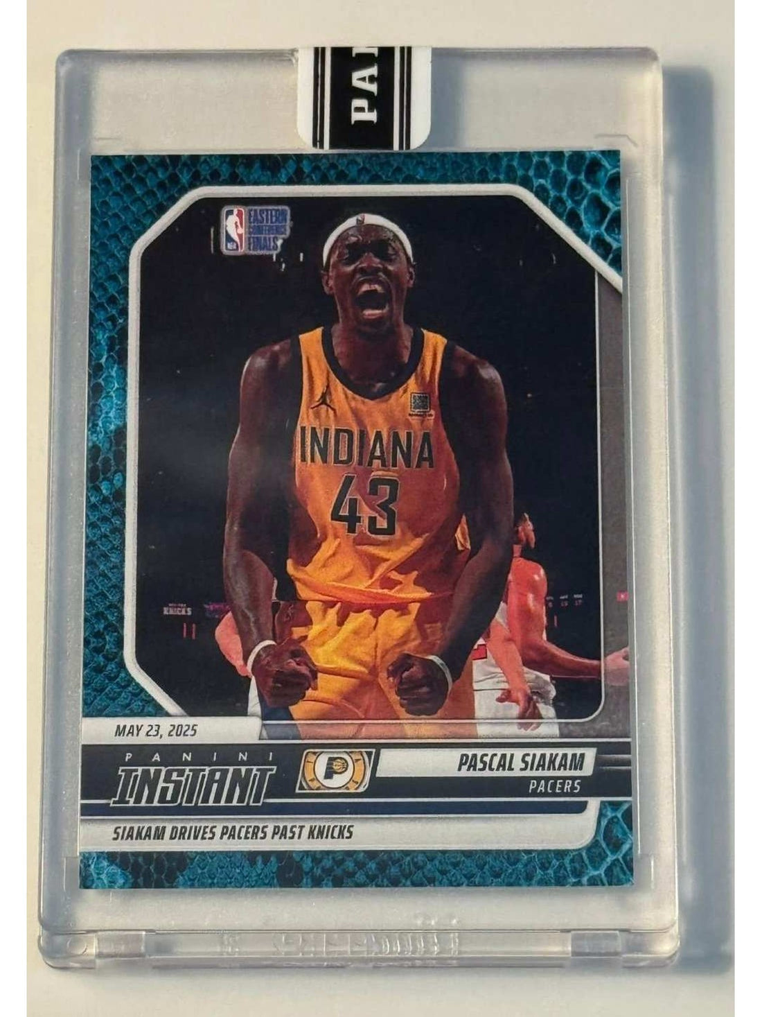 PASCAL SIAKAM PANINI 1/1 PASCAL SIAKAM - 2024-25 PANINI INSTANT NBA INDIANA PACERS Playoff CARD 607