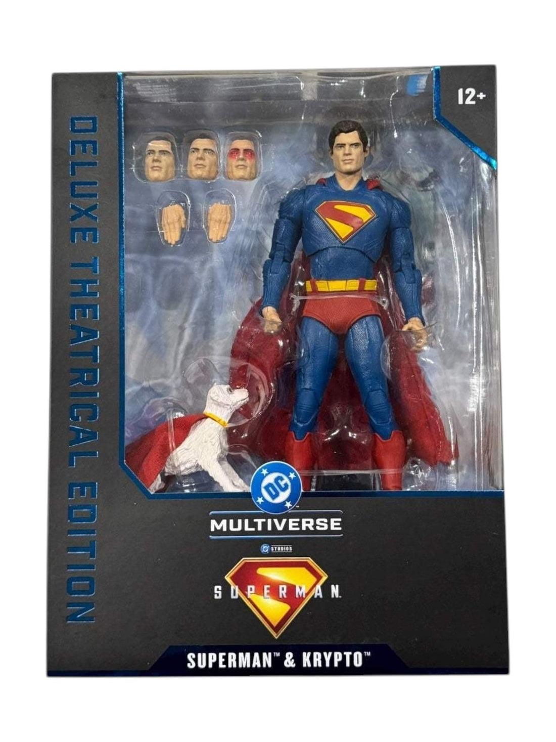 New-SEALED McFarlane DC Multiverse Justice League Task Force Superman (BAF Darks — photoroom white