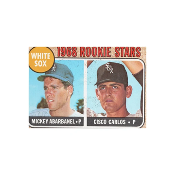 1968 Topps #287 Mickey Abarbanel and Cisco Carlos Rookie Stars original front