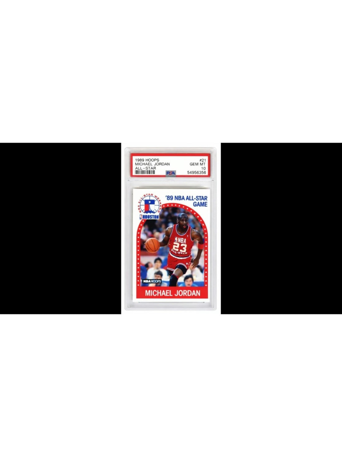 Michael Jordan 1989 Hoops All-Star #21 PSA 10 front