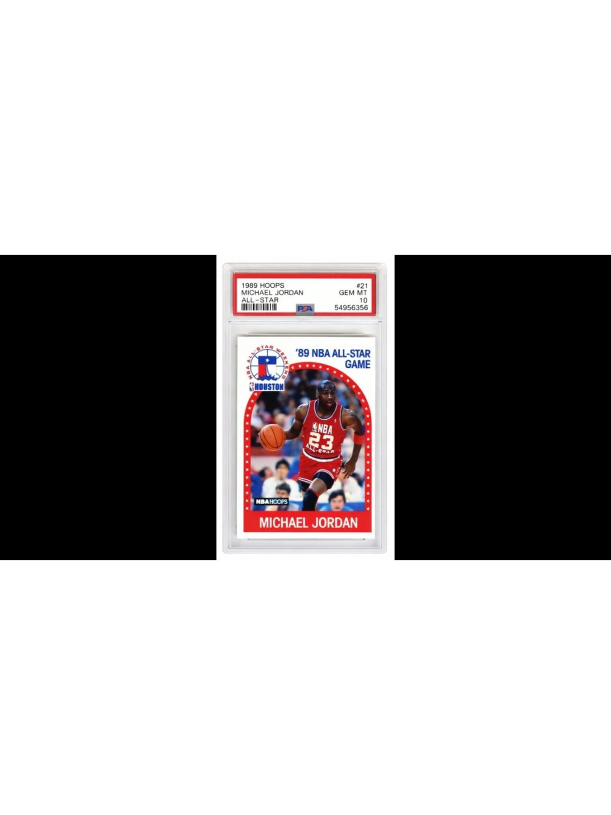 Michael Jordan 1989 Hoops All-Star #21 PSA 10 front