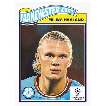 8072 Printed Erling Haaland 2023 Topps Living Set #510 Manchester City NM