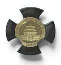 2019 China Gold Panda 10 Yuan 1 gram coin Temple of Heaven close-up