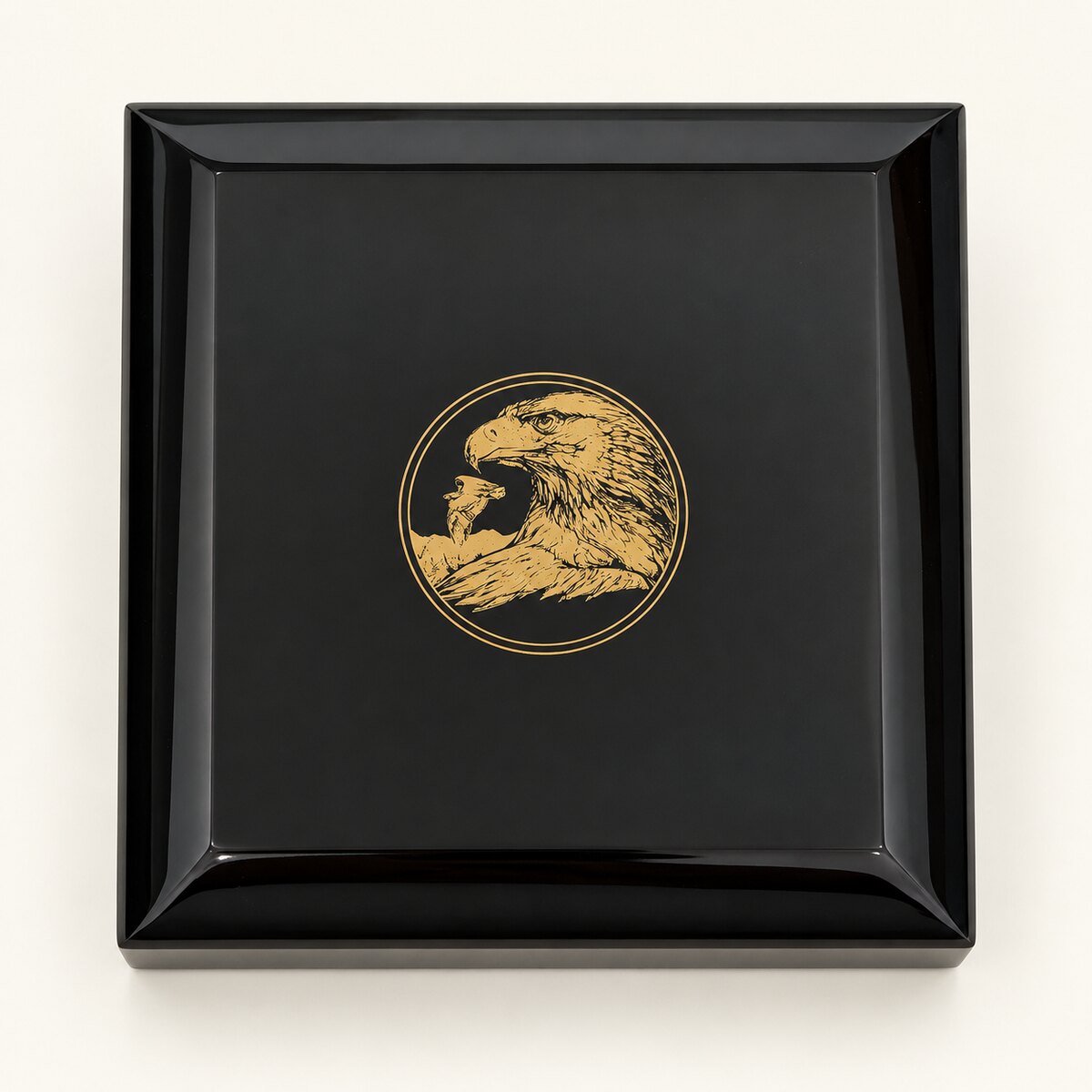 John Mercanti Double Eagle black lacquer presentation box