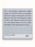 2022 Australian Wedge-Tailed Eagle numbered certificate of authenticity 231