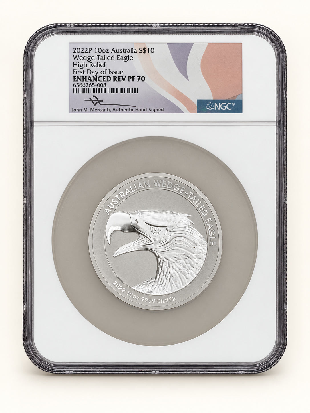 2022 Australia Wedge-Tailed Eagle 10 oz silver NGC PF70 Mercanti signed front