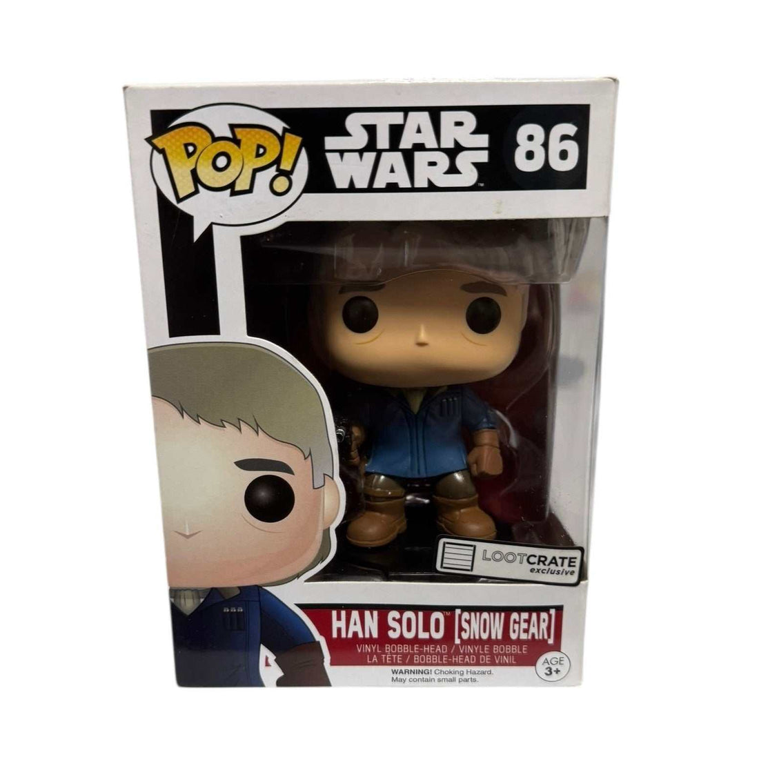 Funko Pop Star Wars Han Solo Snow Gear Loot Crate Exclusive figure in packaging