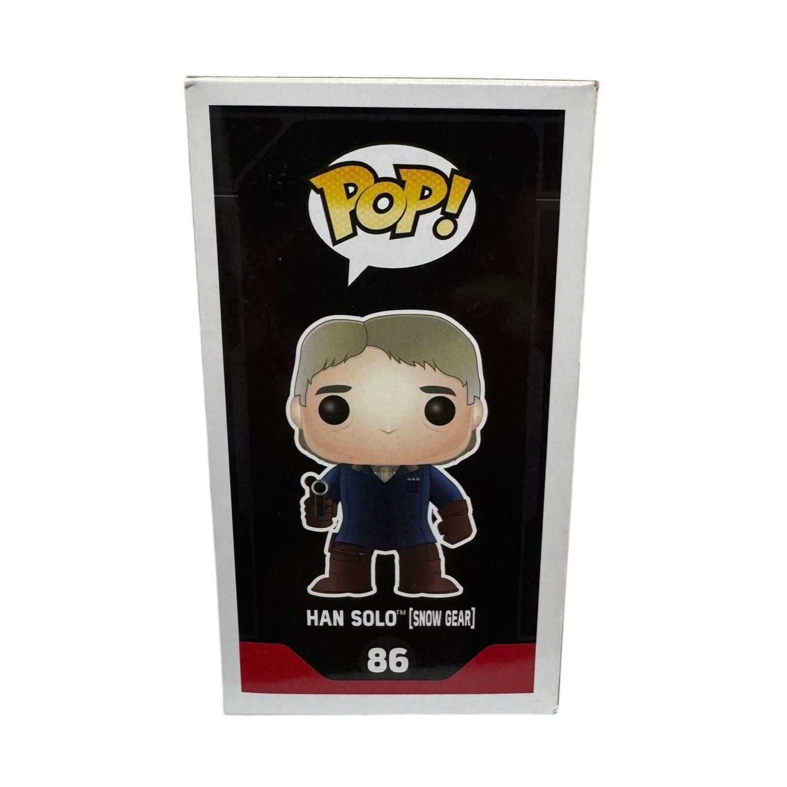Funko Pop Star Wars Han Solo Snow Gear figure number 86 in original Loot Crate exclusive packaging