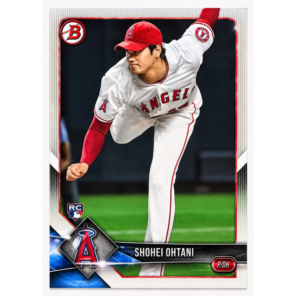 Shohei Ohtani 2018 Bowman #49 RC MLB LA Angels Pitching Rookie Card NM-M — original photo 1
