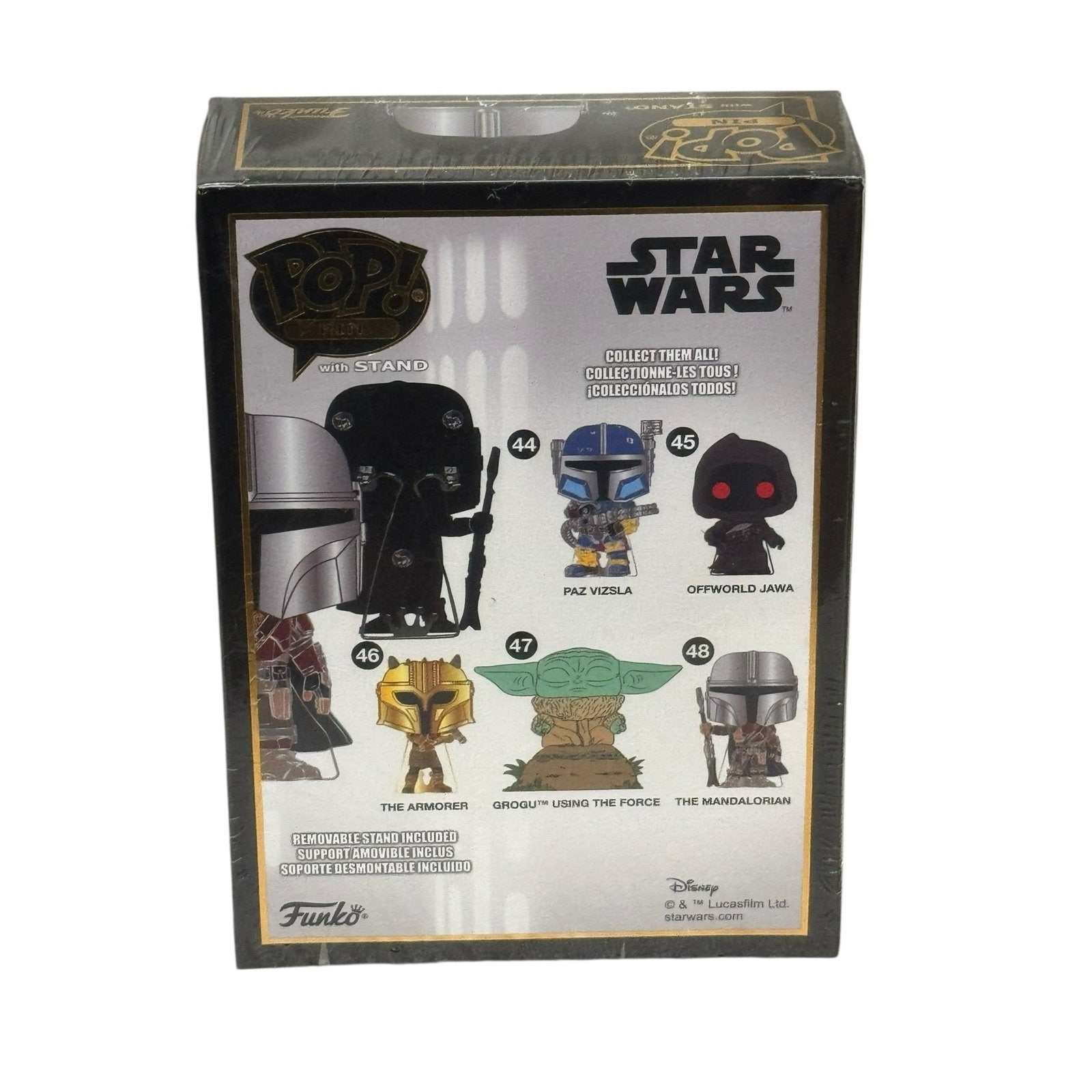 Funko Pop Pin Star Wars The Mandalorian chrome enamel collectible pin in original packaging