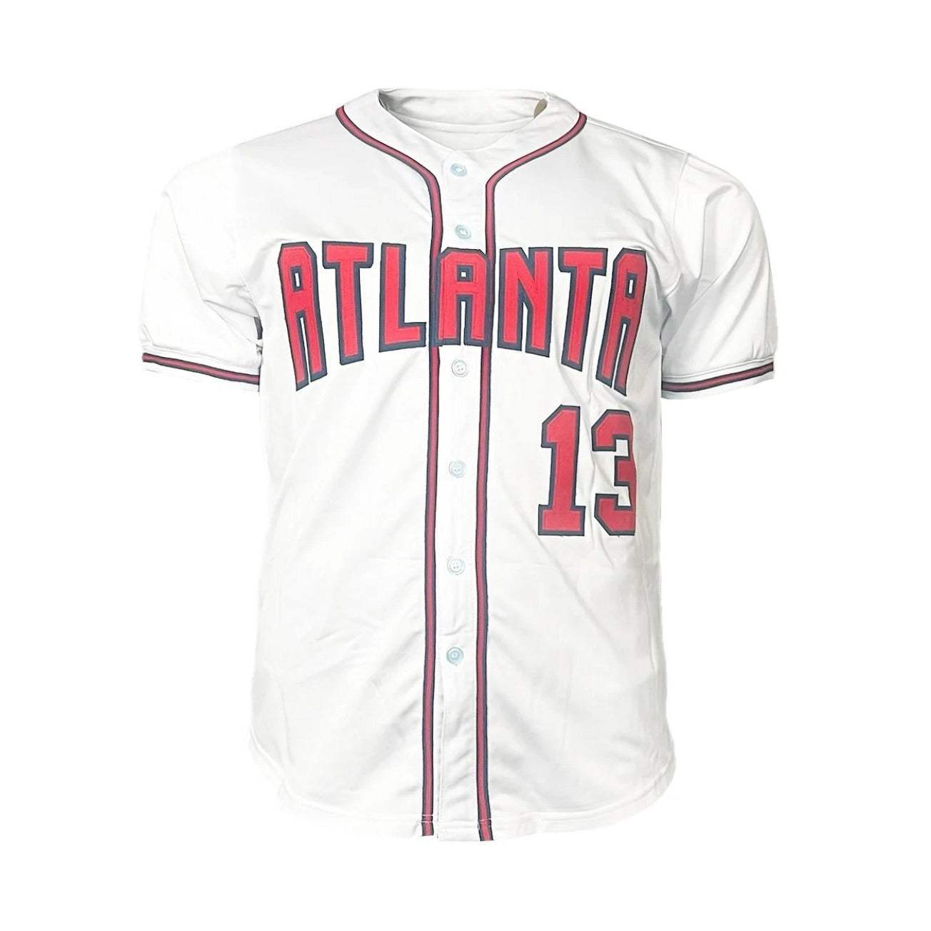 Ronald Acuna Jr signed Atlanta Braves white jersey with number 13 certified mint condition