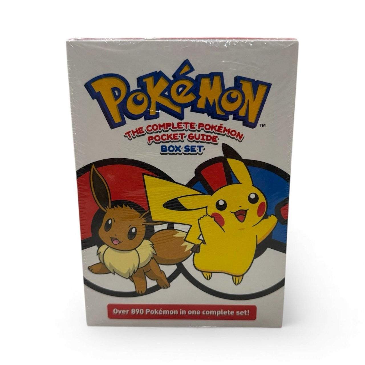 NEW-SEALED Pokémon Complete Pocket Guide 2-Book Box Set with Pikachu and Eevee on cover