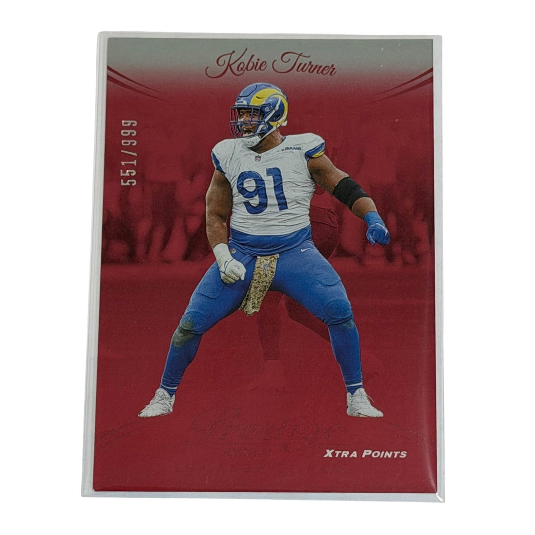 Kobie Turner Panini Kobie Turner 2024 Panini Prestige Xtra Points Red /999 NFL Rams 179 NM