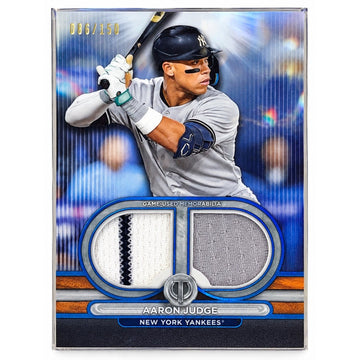 2024 Topps Tribute Aaron Judge Blue Dual Game-Used Relic 86/150 MLB Yankees