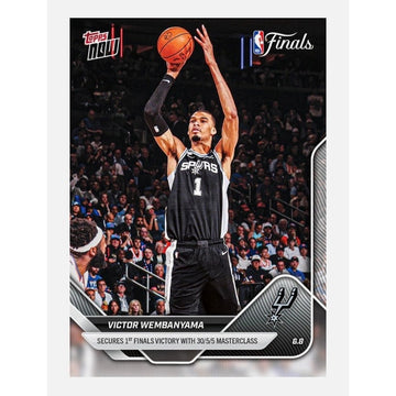 Limited PR NM Victor Wembanyama 2026 Topps NOW #335 NBA Finals Spurs MVP Star