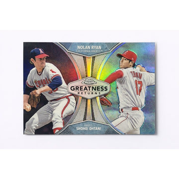 Shohei Ohtani Nolan Ryan 2019 Topps Chrome REFRACTOR Greatness #GR-3 MLB Dodgers