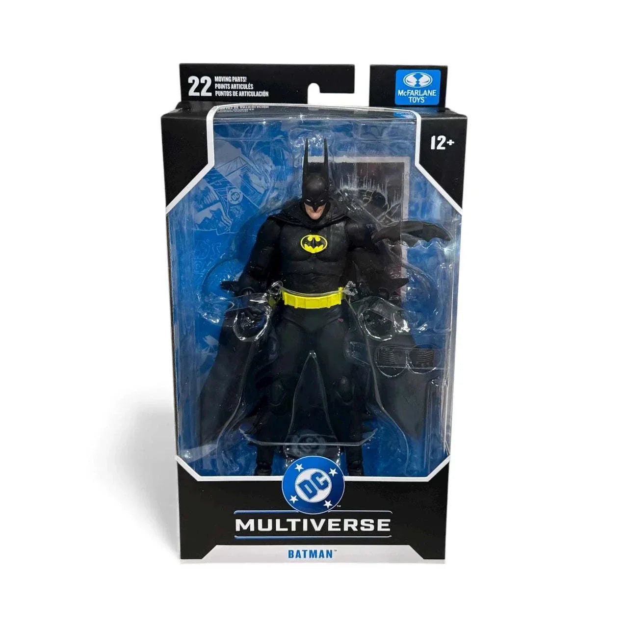 New-sealed McFarlane DC Multiverse 7-inch Batman action figure with 22 points of articulation and accessories in factory packaging