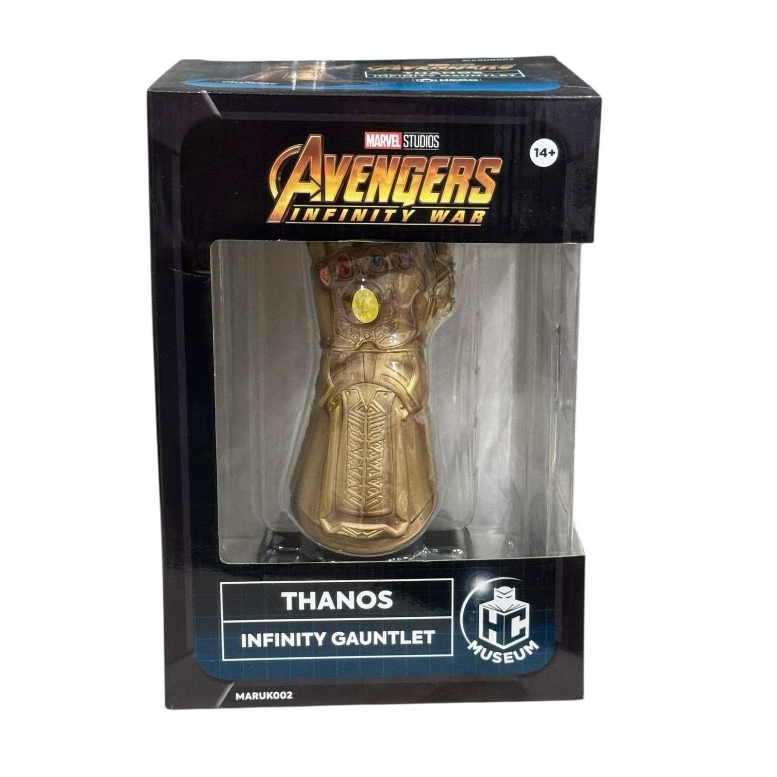 Marvel Avengers Infinity War Thanos Infinity Gauntlet replica with all six Infinity Stones in display box