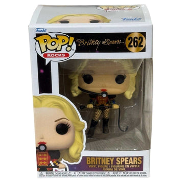 Funko Pop Britney Spears 262 vinyl figure in Circus outfit box packaging.